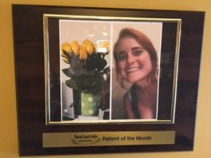 Megan is our December Patient of the Month